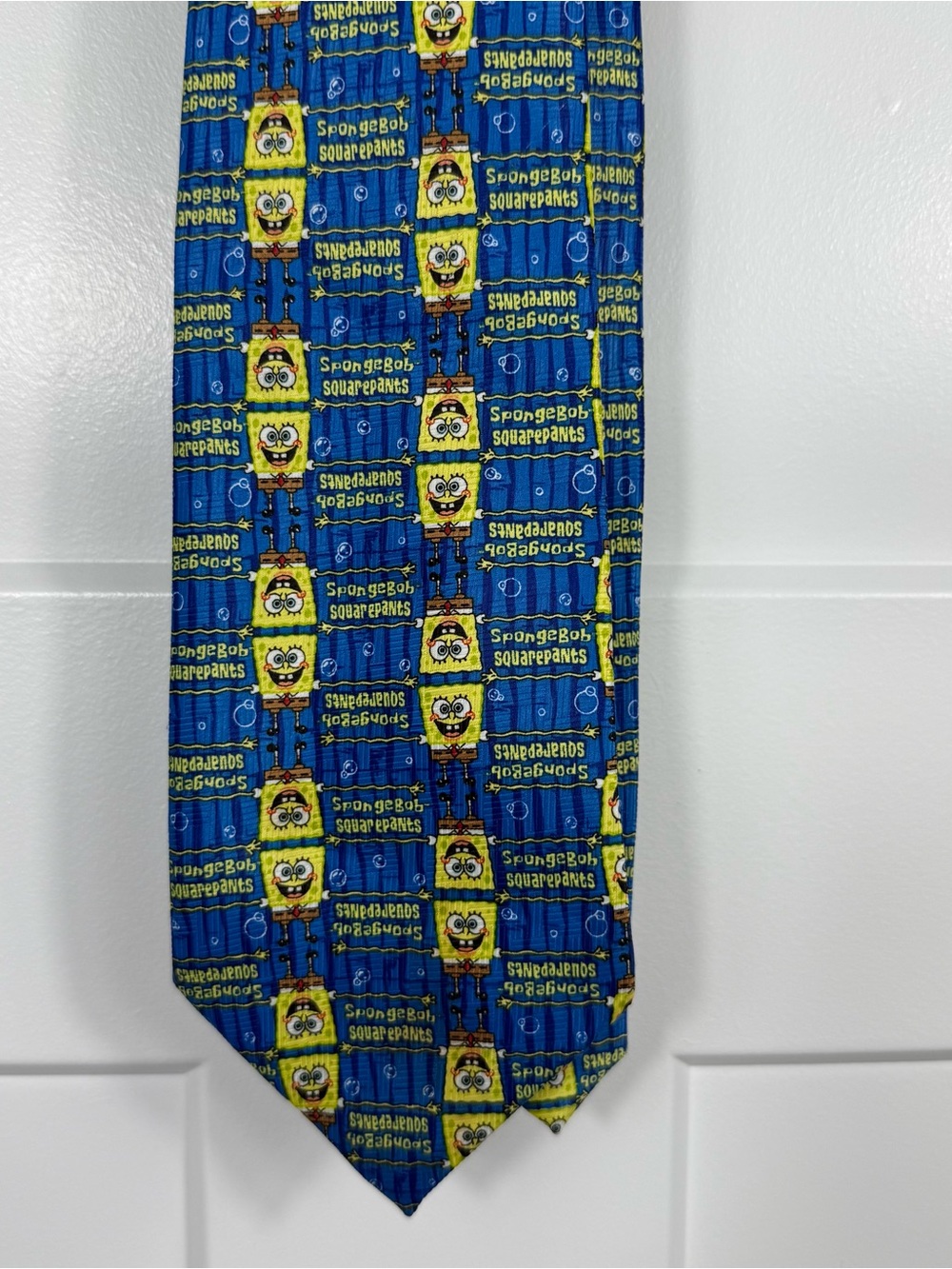 Vintage SpongeBob SquarePants Blue Novelty Necktie